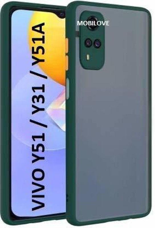 Antra Enterpries Back Cover for VIVO Y 31  (Black, Dual Protection, Pack of: 1)