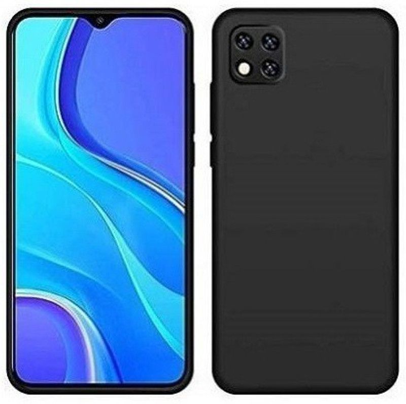 ASVALBUY Back Cover for POCO C3  (Black, Shock Proof, Pack of: 1)