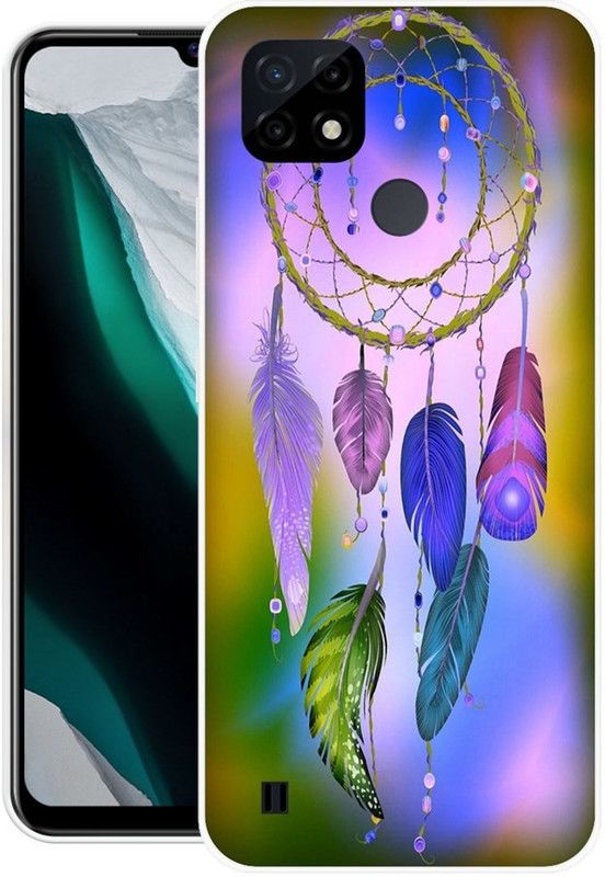 SIMAWAT Back Cover for Realme C21  (Multicolor, Grip Case, Silicon, Pack of: 1)