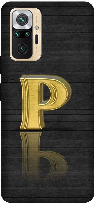 GRAFIQE Back Cover for REDMI Note 10 Pro M2101K6P P, P LETTER, P ALPHABET, P DESIGN  (Multicolor, Shock Proof, Pack of: 1)