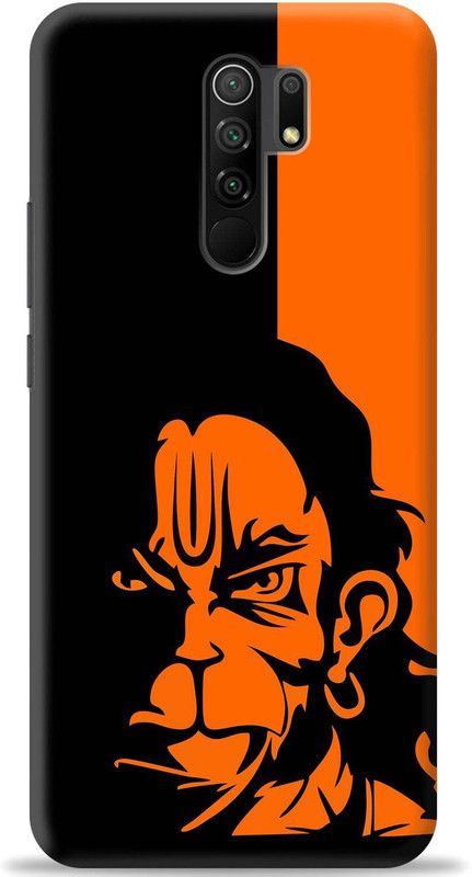 Loffar Back Cover for Poco M2  (Orange, Black, Shock Proof, Pack of: 1)