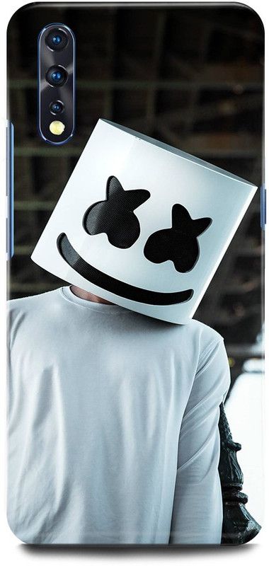 JUGGA Back Cover for Vivo S1, 1907, MARSHMELLOW, MARSHMELLO, MUSIC, DJEDM, ARTJOKER  (White, Hard Case)
