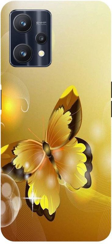 softcrash Back Cover for Realme 9Pro 5G WALLPAPERS, BUTTERFLIES  (Multicolor, Pack of: 1)