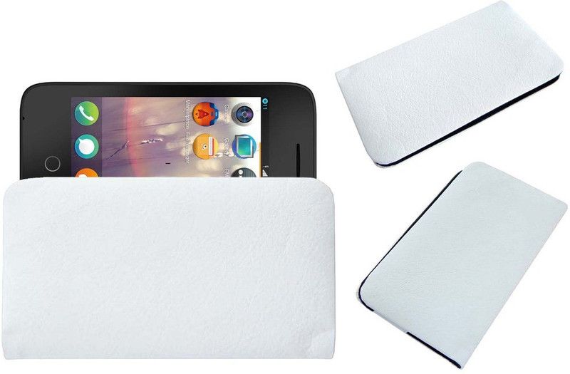 ACM Pouch for Alcatel Fire C 2g  (White, Cases with Holder, Pack of: 1)