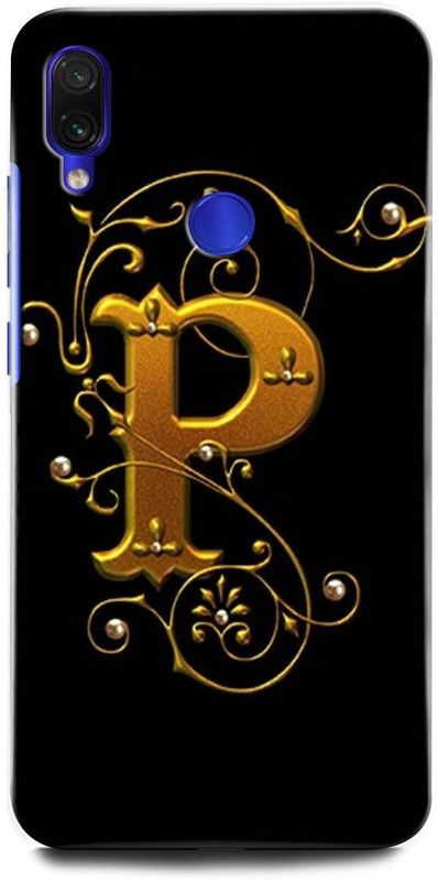 INTELLIZE Back Cover for Redmi Y3 M1810F6I P, P LETTER, P ALPHABET, DESIGN  (Multicolor, Hard Case, Pack of: 1)
