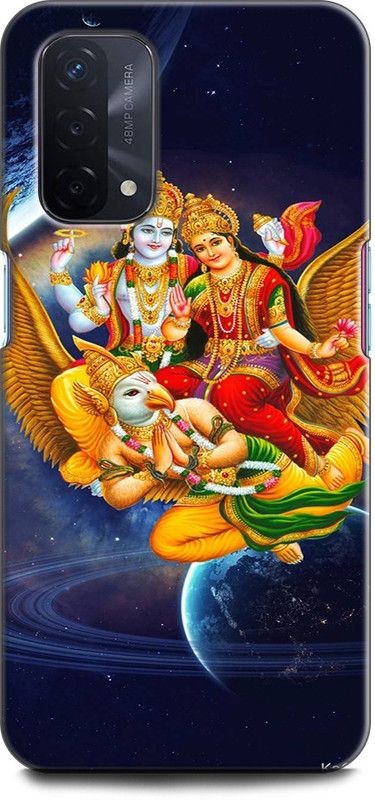 Afterglow Back Cover for Oppo A74 5G GOD, VISHNU, TEMPEL  (Multicolor, Shock Proof, Pack of: 1)