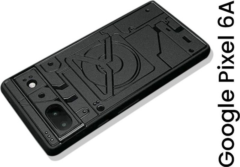 Stunny Back Cover for GOOGLE PIXEL 6A  (Black, Camera Bump Protector, Pack of: 1)