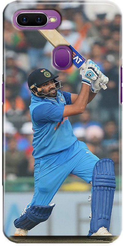 INTELLIZE Back Cover for Oppo F9/CPH1881 rohit sharma,Printed  (Multicolor, Shock Proof, Pack of: 1)