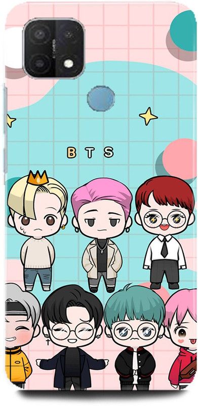 Afterglow Back Cover for Oppo A15 BTS, BTS, BTS ARMY, BTS LOVE, BTS SINGERS, BANGTAN BOYS  (Multicolor, Shock Proof, Pack of: 1)