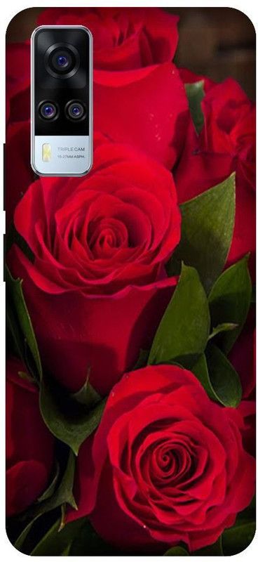 URCHIN Back Cover for Vivo Y31 Rose, Roses, Red rose, Flower  (Multicolor, Shock Proof, Pack of: 1)