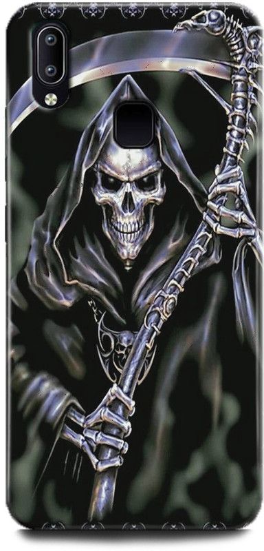 INTELLIZE Back Cover for Vivo y91/ 1816 skull,Printed  (Multicolor, Shock Proof, Pack of: 1)
