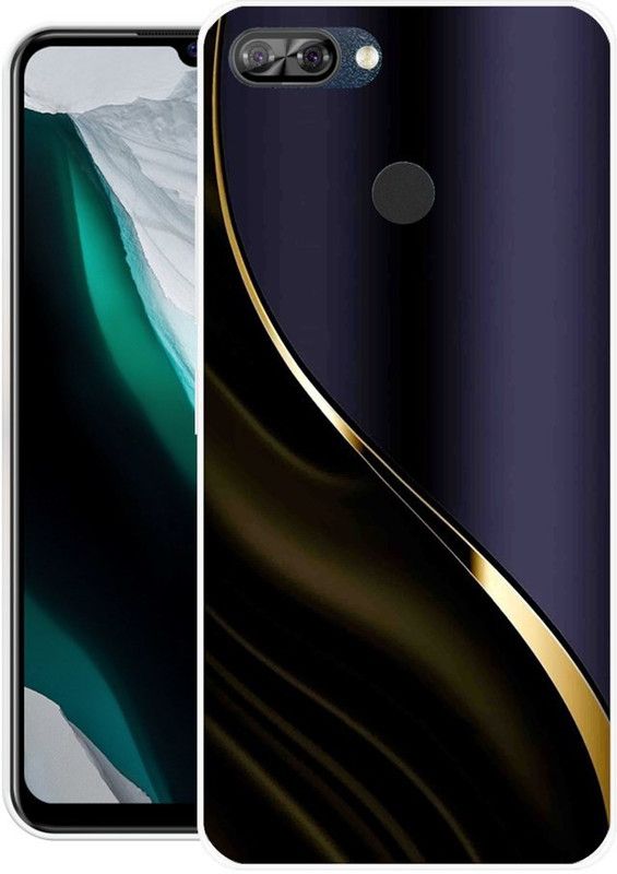Looy Back Cover for Itel A46  (Blue, Flexible, Silicon, Pack of: 1)