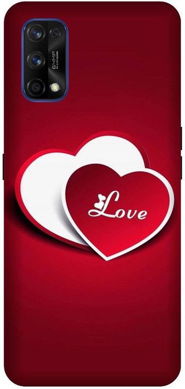 URCHIN Back Cover for Realme 7 ProHeart, Love, Cute, Glitters, Love you  (Multicolor, Shock Proof)