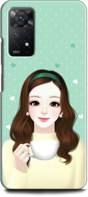 WallCraft Back Cover for REDMI Note 11 Pro Plus 5G GIRL, ANIME, PINK, LOVELY GIRL, CARTOON, CUTE GIRL, DOLL  (Multicolor, Dual Protection, Pack of: 1)