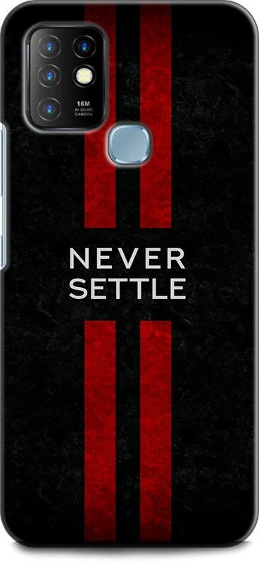 INDICRAFT Back Cover for Infinix Hot 10  (Black, Red, Shock Proof, Pack of: 1)