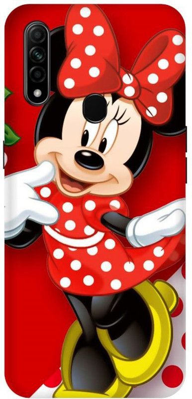 PLUSCASE HD MOVIES Back Cover for Oppo A31  (Red, Grip Case, Silicon, Pack of: 1)