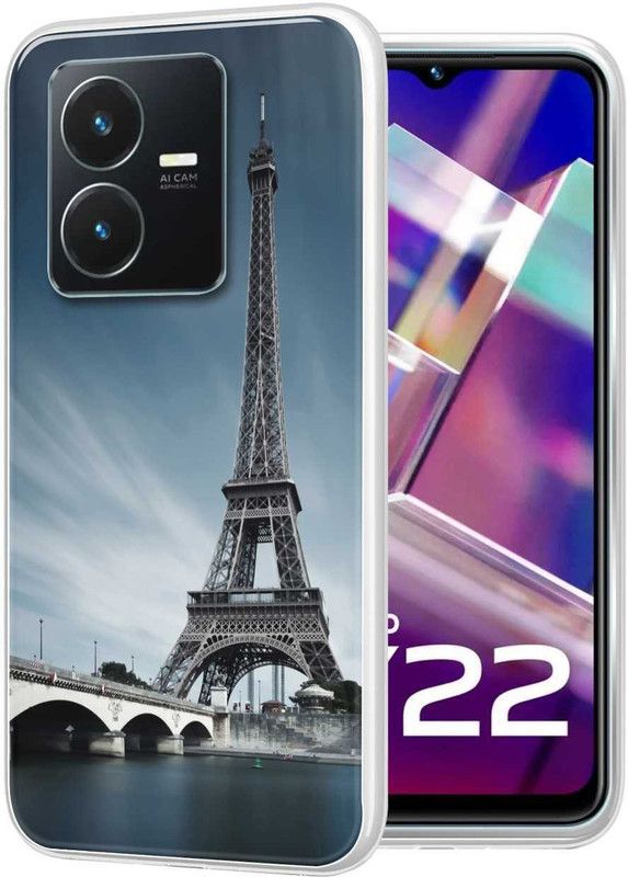 eBoggy Back Cover for Vivo Y22 2022  (Multicolor, Dual Protection, Silicon, Pack of: 1)