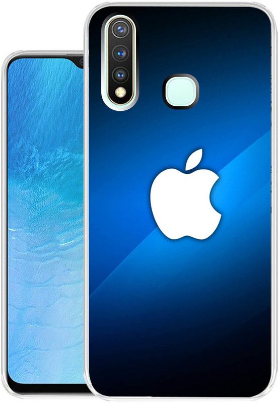 Snazzy Back Cover for Vivo Y19  (Blue, Grip Case, Silicon, Pack of: 1)