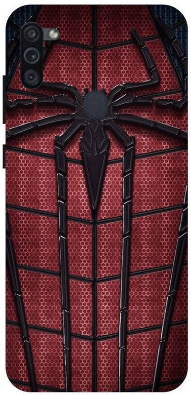 URCHIN Back Cover for Samsung M11 Spiderman, Spiderman logo, Marval, superhero  (Multicolor, Shock Proof, Pack of: 1)
