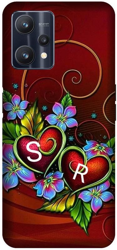 VS PRINT LINK Back Cover for Realme 9 Pro (5G) , RMX3471 ,SR, S LOVES R, SR NAME, SR Love Printed  (Red, Hard Case, Pack of: 1)