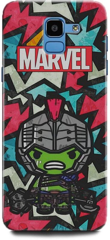 Afterglow Back Cover for SAMSUNG Galaxy J6 HULK, ANGRY HULK, MARVEL, AVENGERS, SUPERHERO, COMIC  (Multicolor, Shock Proof, Pack of: 1)