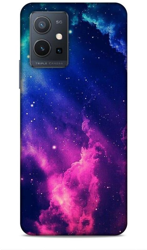 Samsidhi Back Cover for Vivo Y75 5G, Vivo T1 5G  (Blue, Pink, Waterproof)
