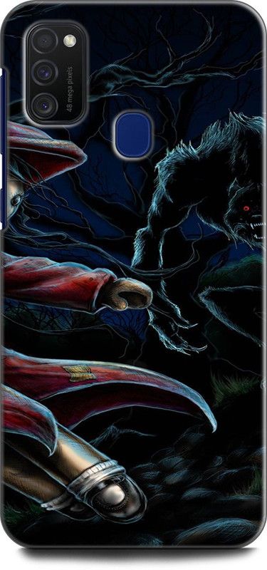 Afterglow Back Cover for SAMSUNG Galaxy M30s LITTLE RED, SCARY, HELLOWEEN, FAIEYTALES, RIDINGHOOD  (Multicolor, Shock Proof, Pack of: 1)