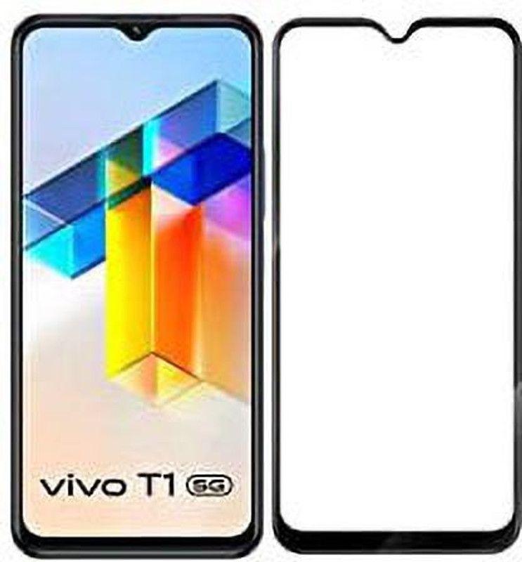 stylist sky Edge To Edge Tempered Glass for Vivo T1 5G  (Pack of 1)