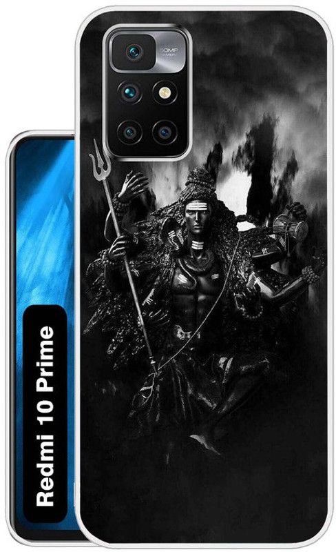 Flipkart SmartBuy Back Cover for redmi 10 prime  (Black, Grey, Silicon, Pack of: 1)