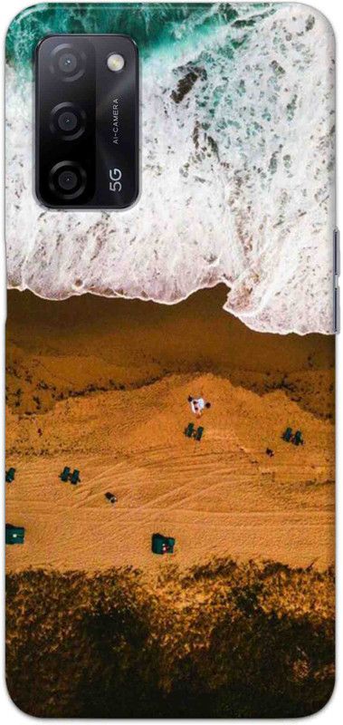 NDCOM Back Cover for Oppo A53s 5G Ocean Beach Printed  (Multicolor, Hard Case, Pack of: 1)