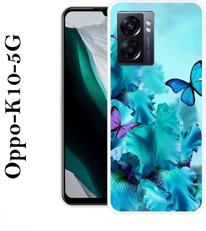 JATLAND Back Cover for Oppo K10 5G  (Blue, Grip Case, Silicon)