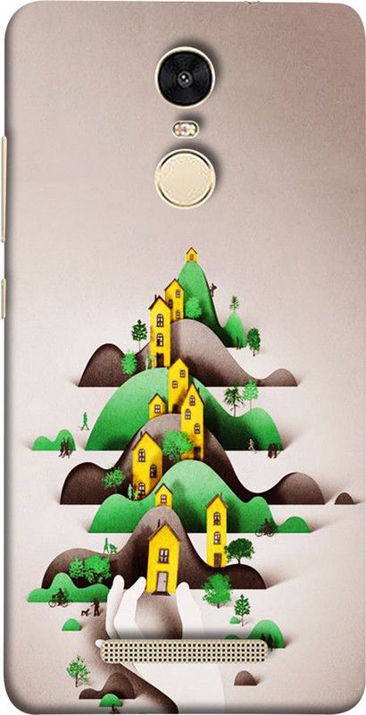 LETAPS Back Cover for Redmi Note 3 / Note 3 Pro  (White, Brown, Hard Case)
