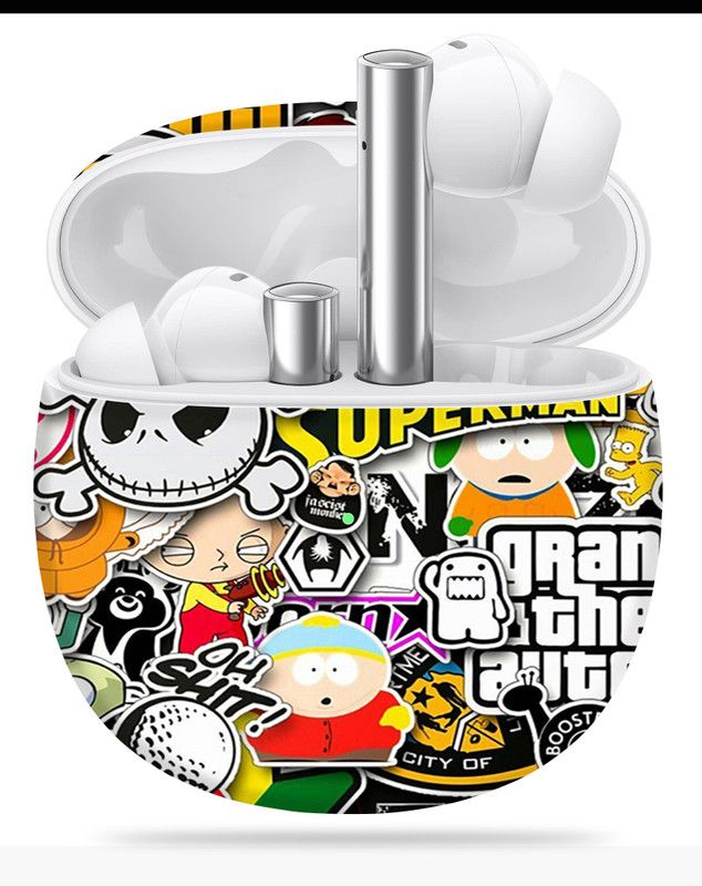 SkinoMania Realme Buds Air 2 Mobile Skin  (Multicolor Sticker-Bombing)