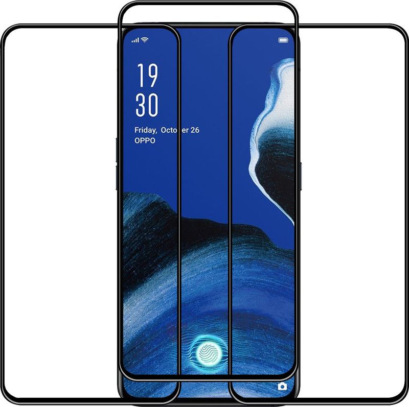 Roxel Edge To Edge Tempered Glass for OPPO Reno 2  (Pack of 3)