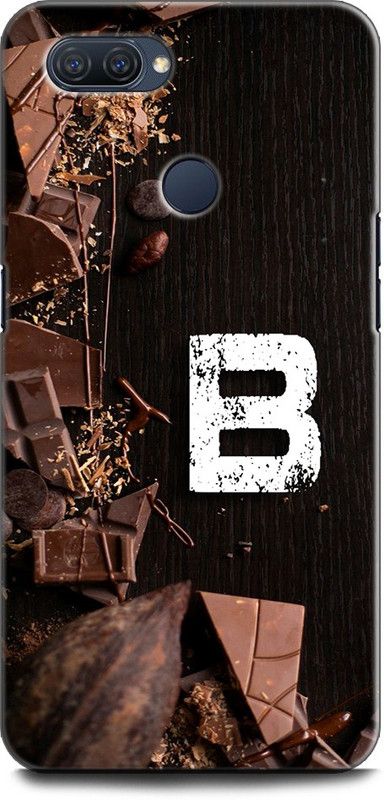 KEYCENT Back Cover for OPPO A5, CPH1809 B, B LETTER, B NAME, CHOCOLATE , BROWN, ALPHABET  (Multicolor, Shock Proof, Pack of: 1)