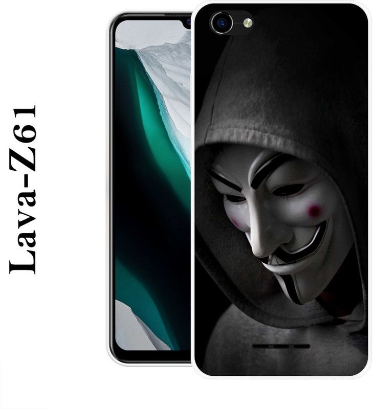 SHIVKUDI Back Cover for Lava Z61  (Black, Silicon)