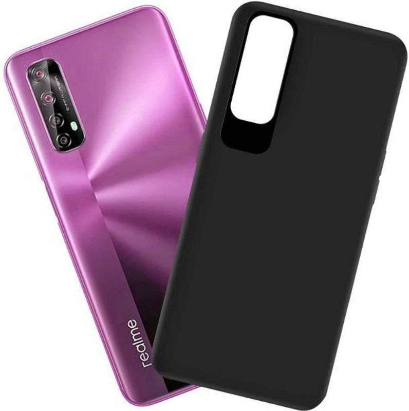 Sarju Back Cover for Realme 7 2020  (Black)