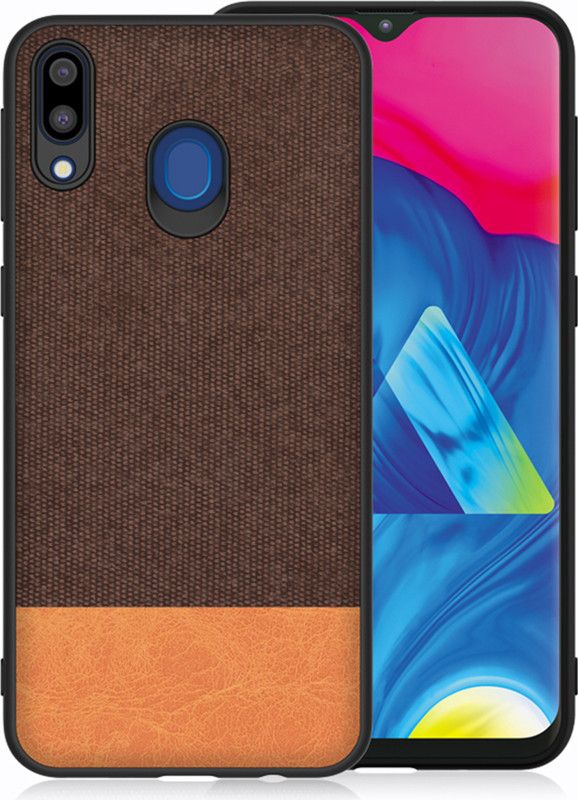 Kapa Back Cover for Samsung Galaxy M20 (Fabric Series)  (Brown, Grip Case, Pack of: 0)