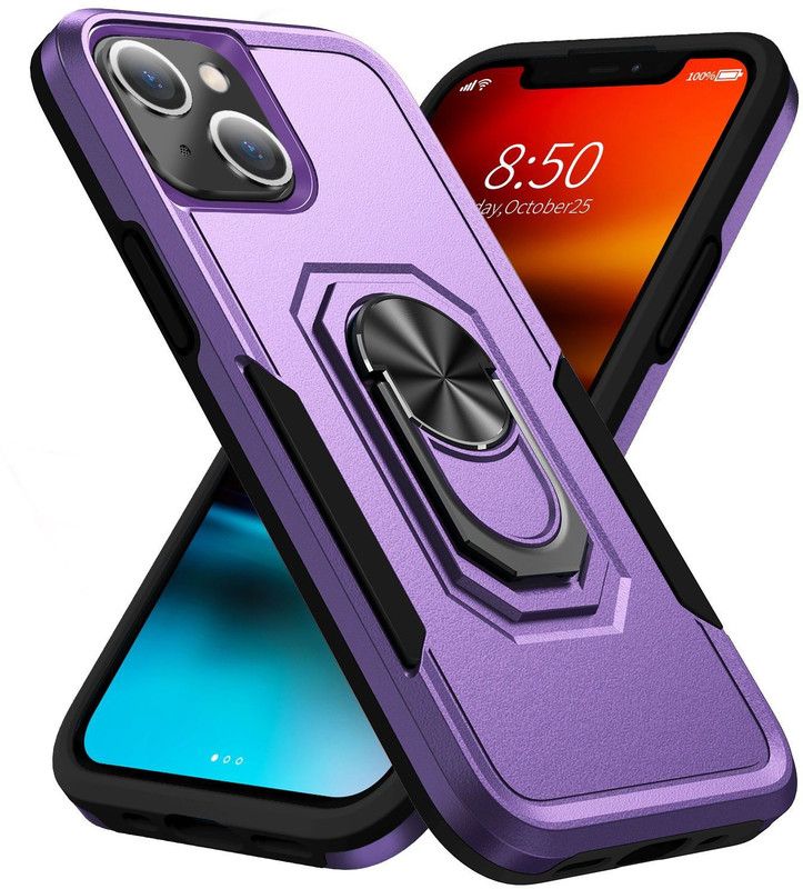 TURTLE Back Cover for Apple iPhone 13 PRO  (Purple, Dual Protection, Pack of: 1)