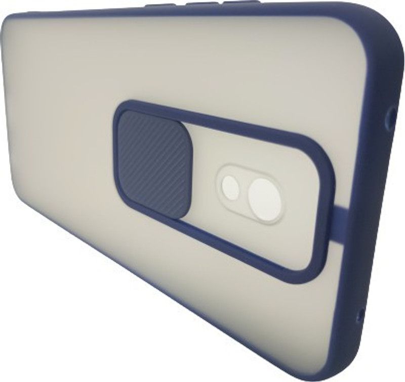 Sparki Creations Back Cover for Slide Camera Protection Back Cover for MI REDMI 8A (Blue)  (Blue, Dual Protection, Silicon, Pack of: 1)