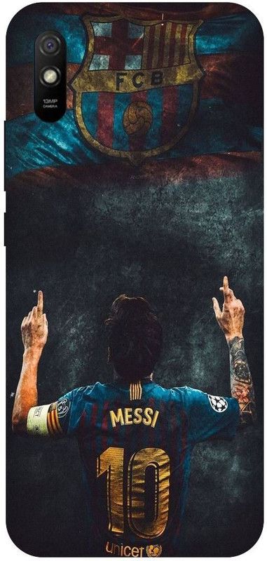 THE NARAYANA COLLECTIONS Back Cover for REDMI 9A SPORT-MESSI,FOOTBALL,SPORTS,STYLISH  (Multicolor, Hard Case, Pack of: 1)
