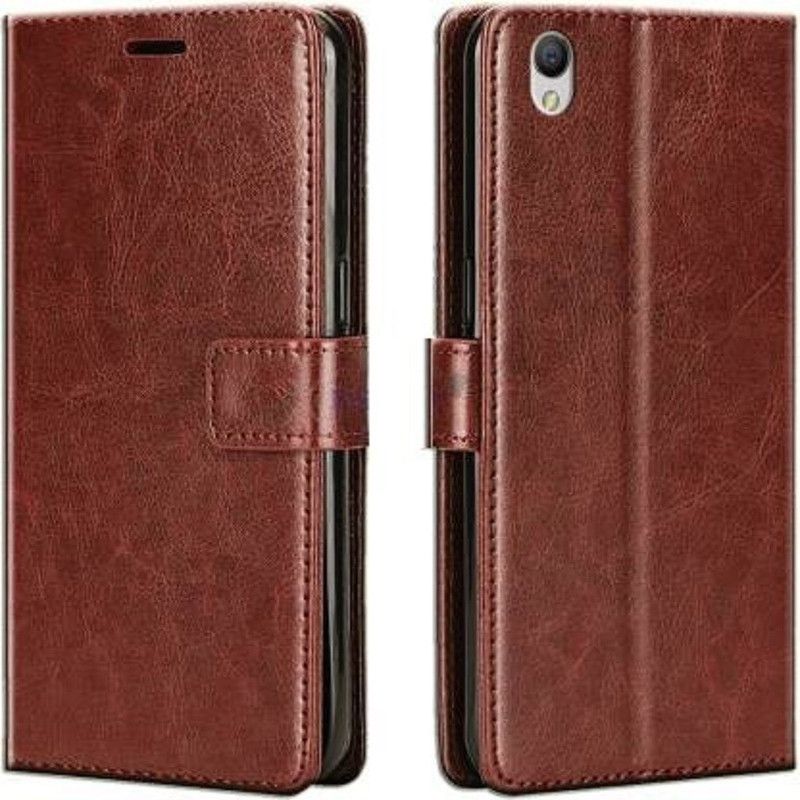 Urban Tech Flip Cover for Oppo A37Flip Case | Magnetic Closure | Shock Proof Wallet Flip Cover  (Brown, Magnetic Case, Pack of: 1)