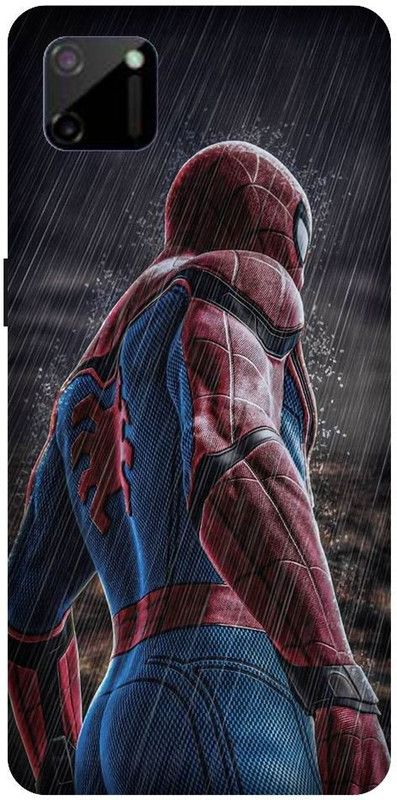 URCHIN Back Cover for Poco C3 Spiderman, Spiderman logo, Marval, superhero, Comic  (Multicolor, Shock Proof)