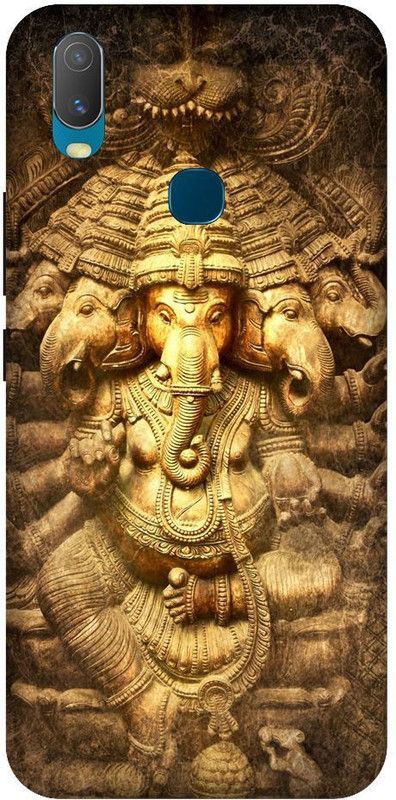 URCHIN Back Cover for Vivo Y15 Ganesh ji, Lord ganesh, God, Ganpati, ganpati bappa morya, Bhagwan, Cute  (Multicolor, Shock Proof, Pack of: 1)