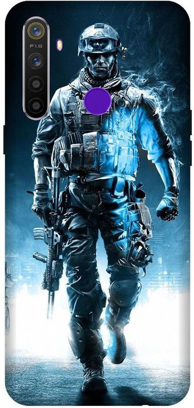URCHIN Back Cover for Realme Narzo 10  (Blue, White, Shock Proof, Pack of: 1)