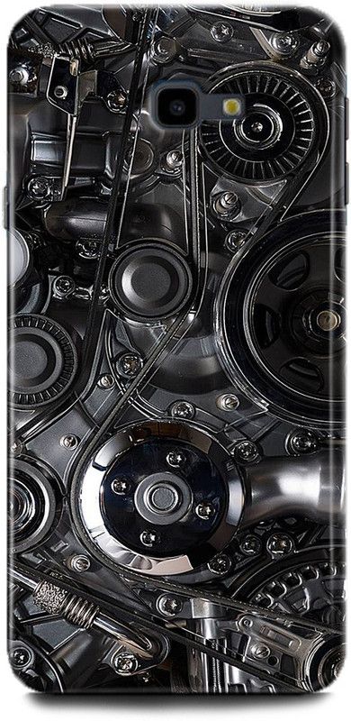 WallCraft Back Cover for SAMSUNG Galaxy J4 Plus ENGINE, FERRARI, ENGINE, BLACK, CAR, MOTOR  (Multicolor, Dual Protection, Pack of: 1)