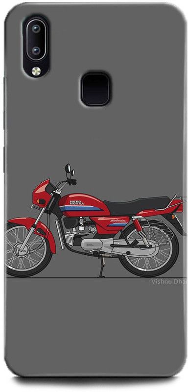 INDICRAFT Back Cover for Vivo Y91, Vivo 1811, Bike, Printed  (Multicolor, Shock Proof, Pack of: 1)