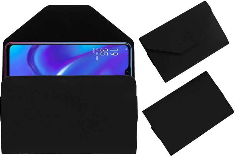 ACM Pouch for Oppo K1  (Black, Cases with Holder, Pack of: 1)