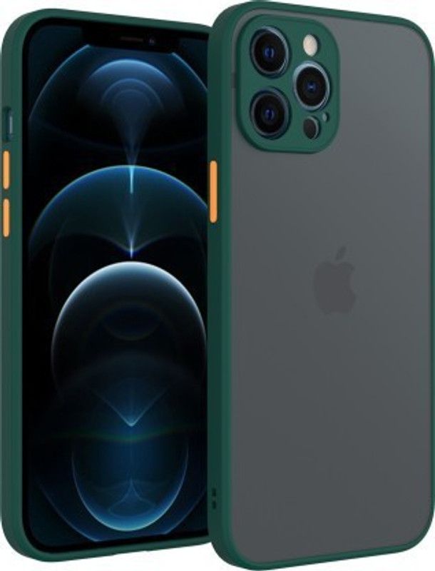 SAPCASE Back Cover for Apple iPhone 12 Pro  (Green, Camera Bump Protector, Pack of: 1)
