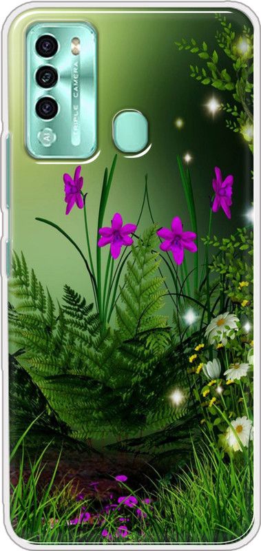 Hansviprint Back Cover for Itel Vision 2  (Green, Grip Case, Silicon, Pack of: 1)